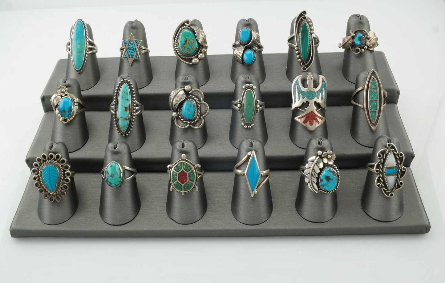 Sterling Silver Turquoise Size 6 Rings Variety