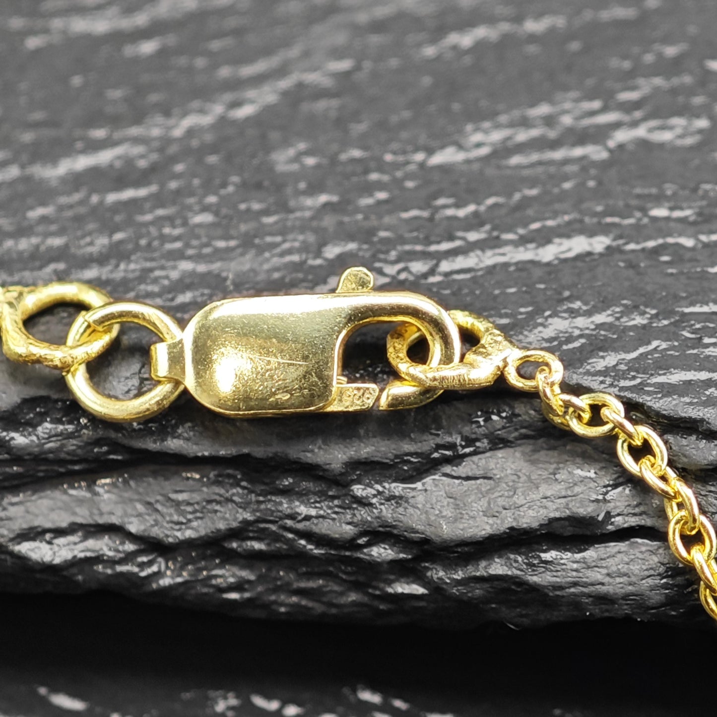 Gold Plated Link Chain Sterling Silver Necklace N2757