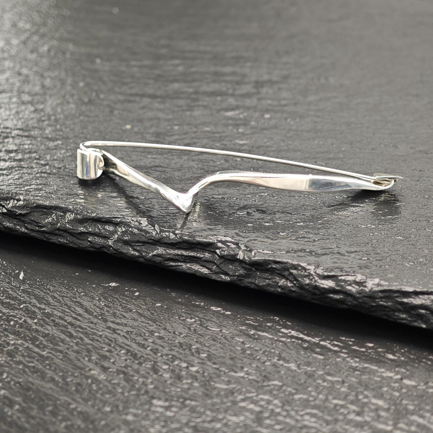 Mid Century, Plunkett Abstract Brooch Sterling Silver