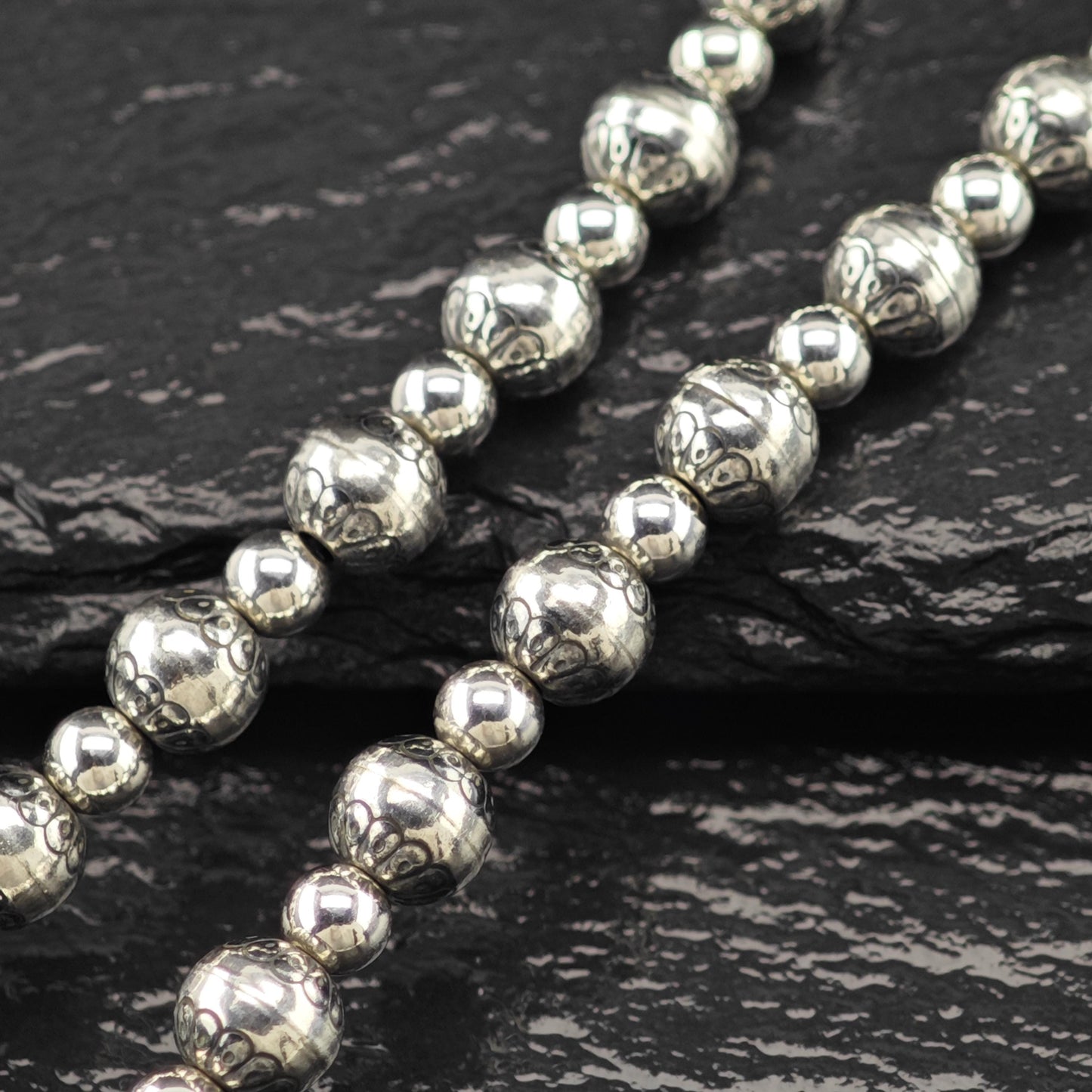 Relios Sterling Silver Pearl 6mm Beads Beaded Necklace