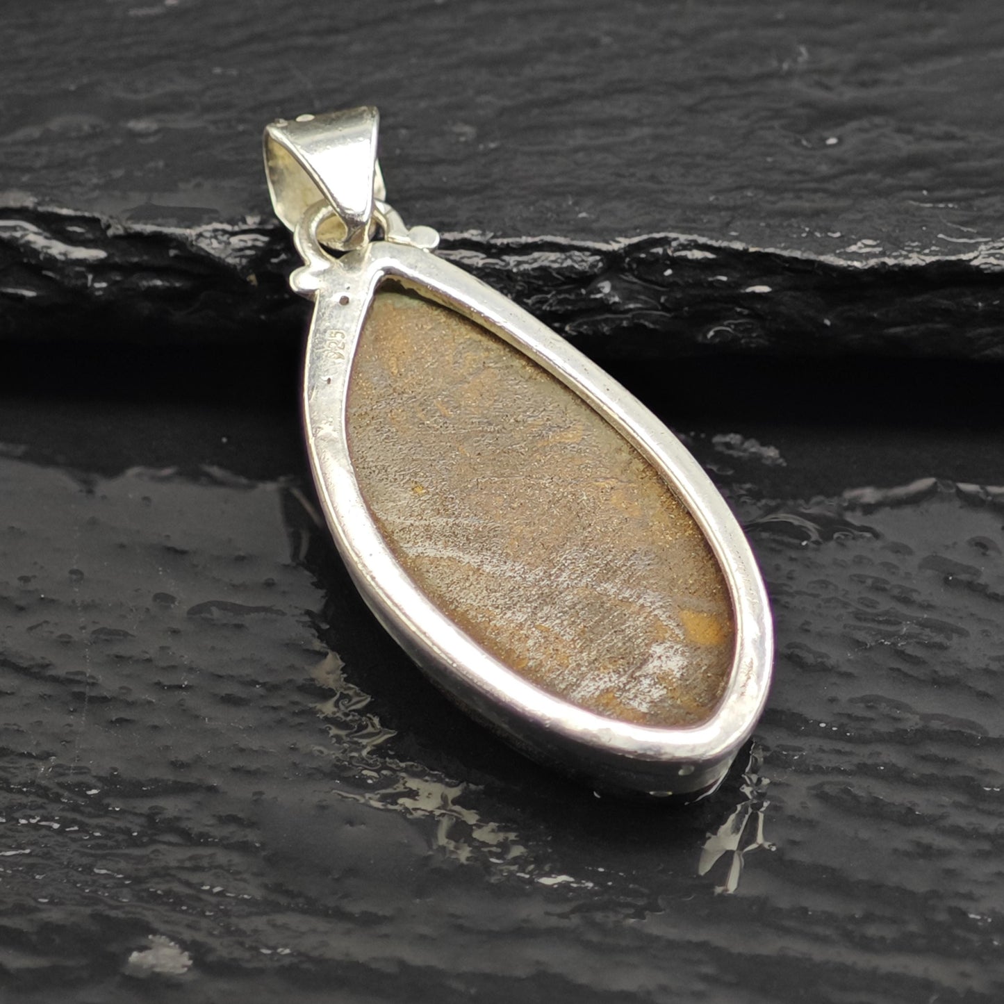 Boulder Opal Pendant Sterling Silver P3038