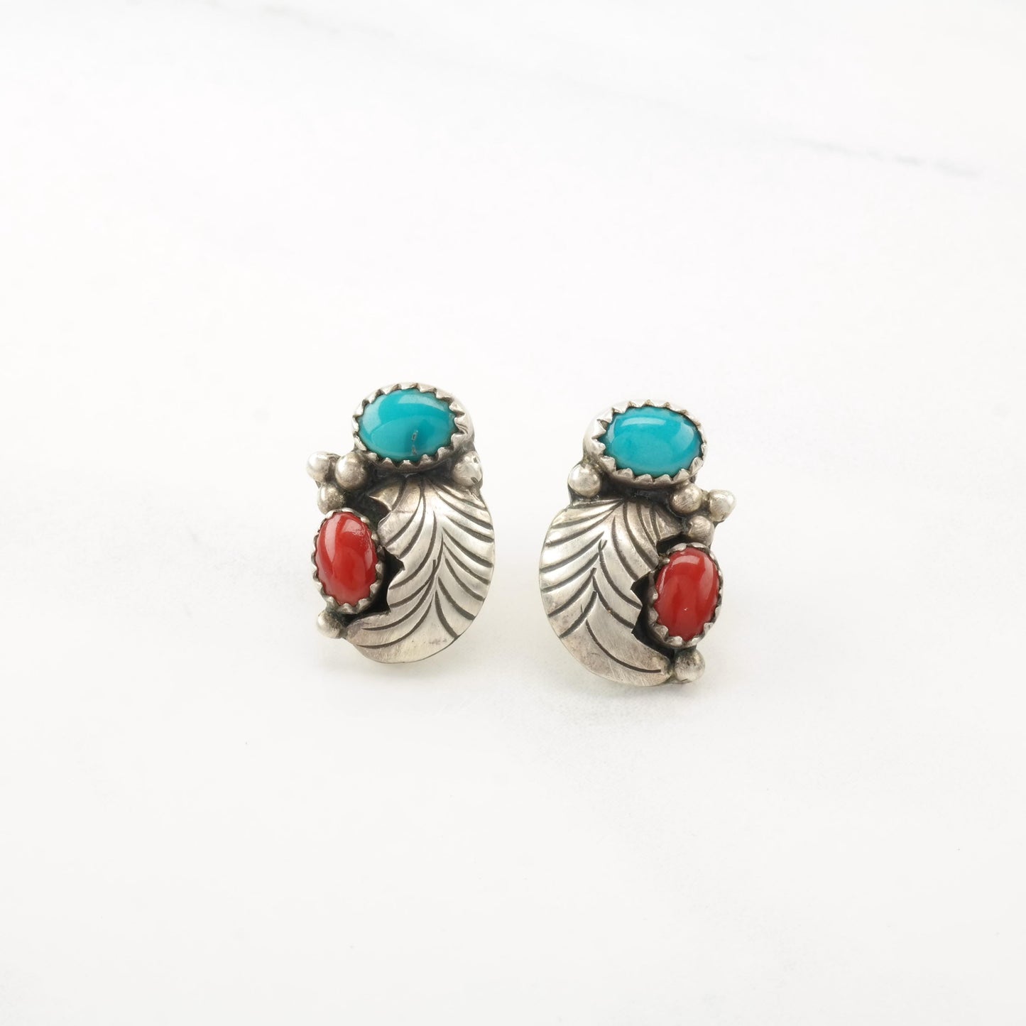 Choice of Vintage Native American Sterling Silver Stud Earrings