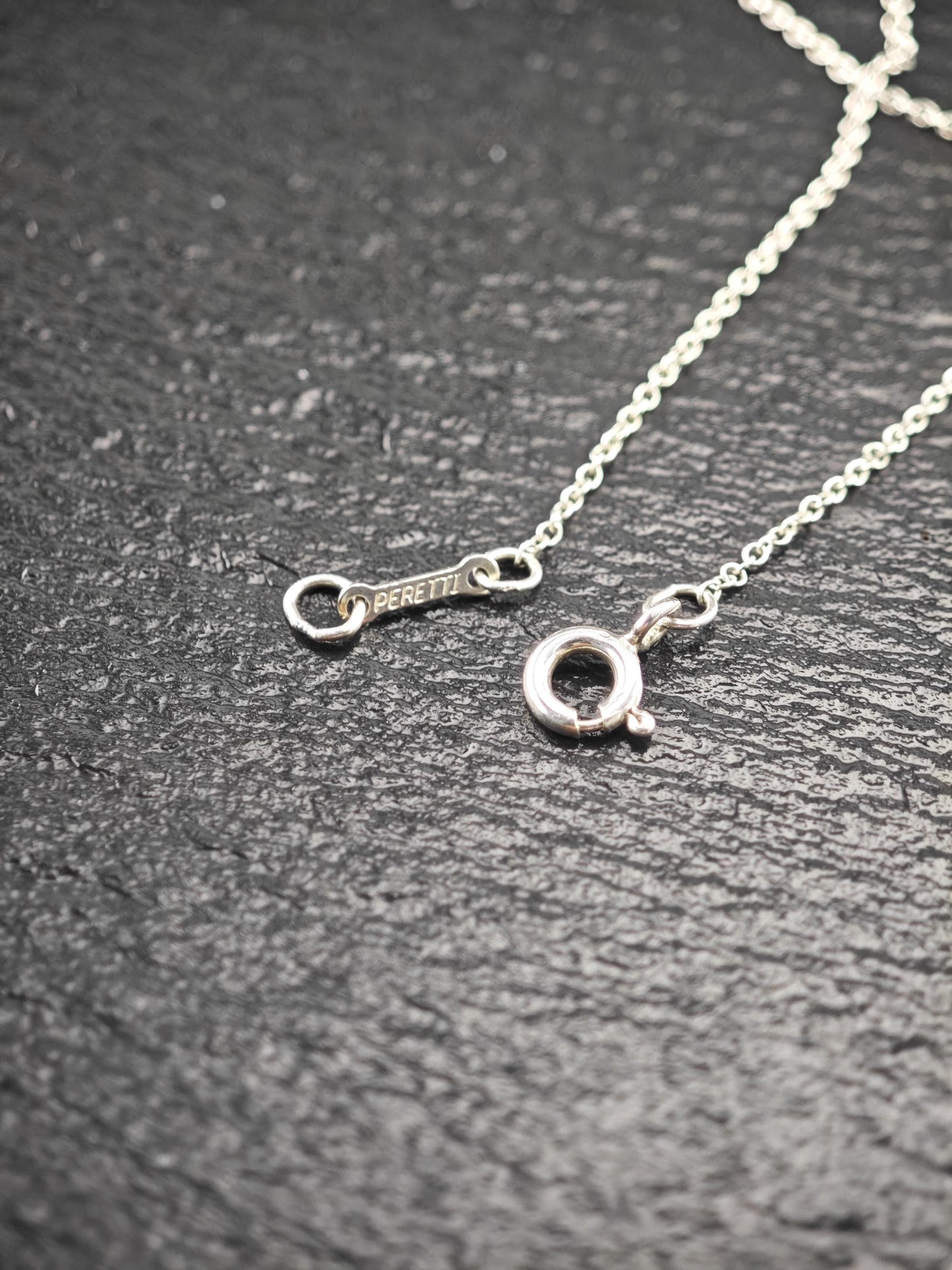 Vintage Tiffany & Co, Bean Necklace Sterling Silver N2498
