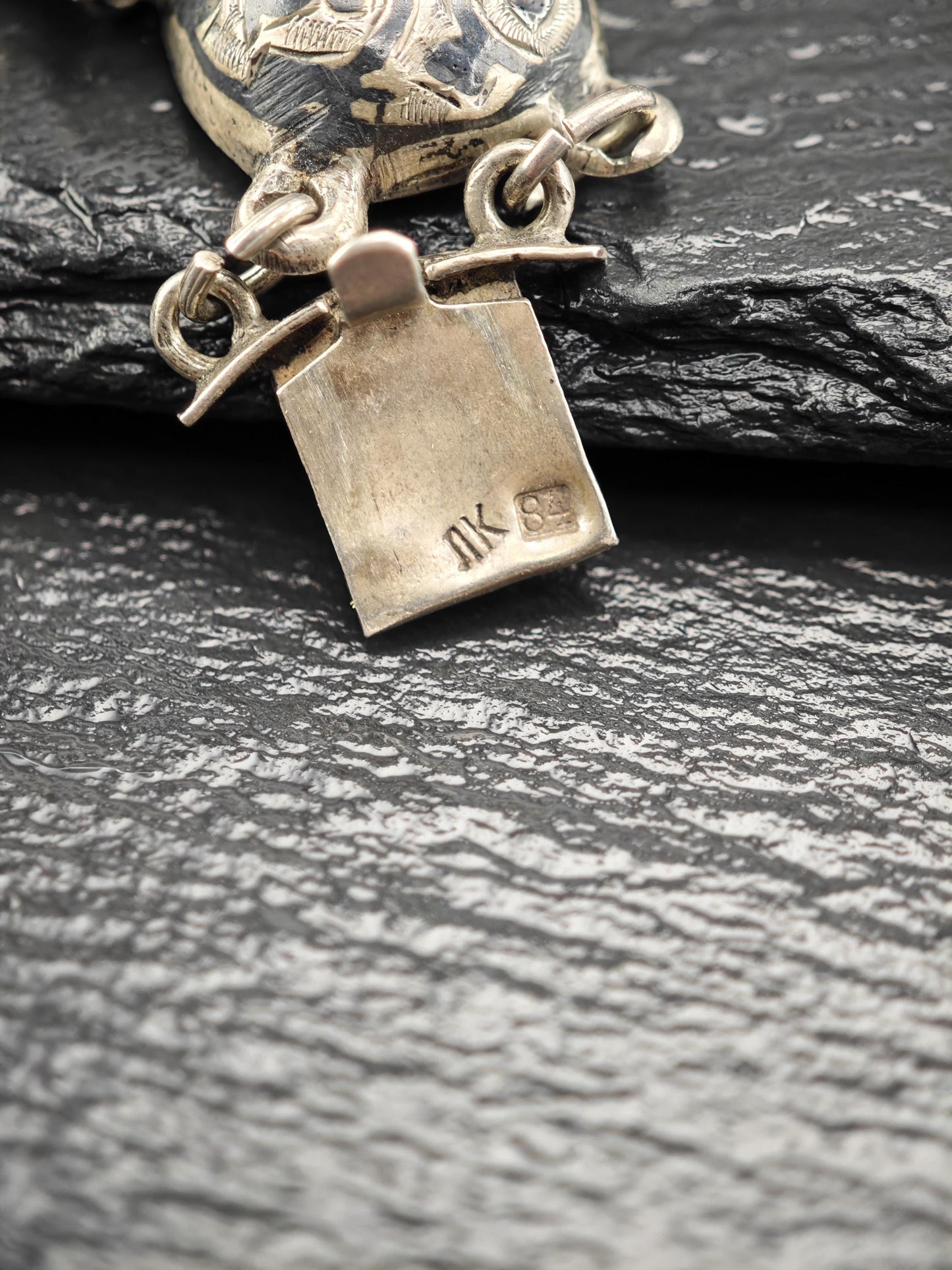 Tsar Alexander Russian 84, Niello Bracelet Sterling Silver