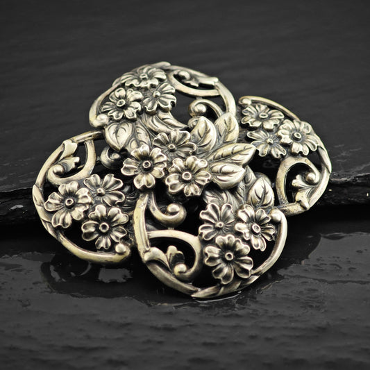 Norseland Floral Sterling Silver Brooch B2250