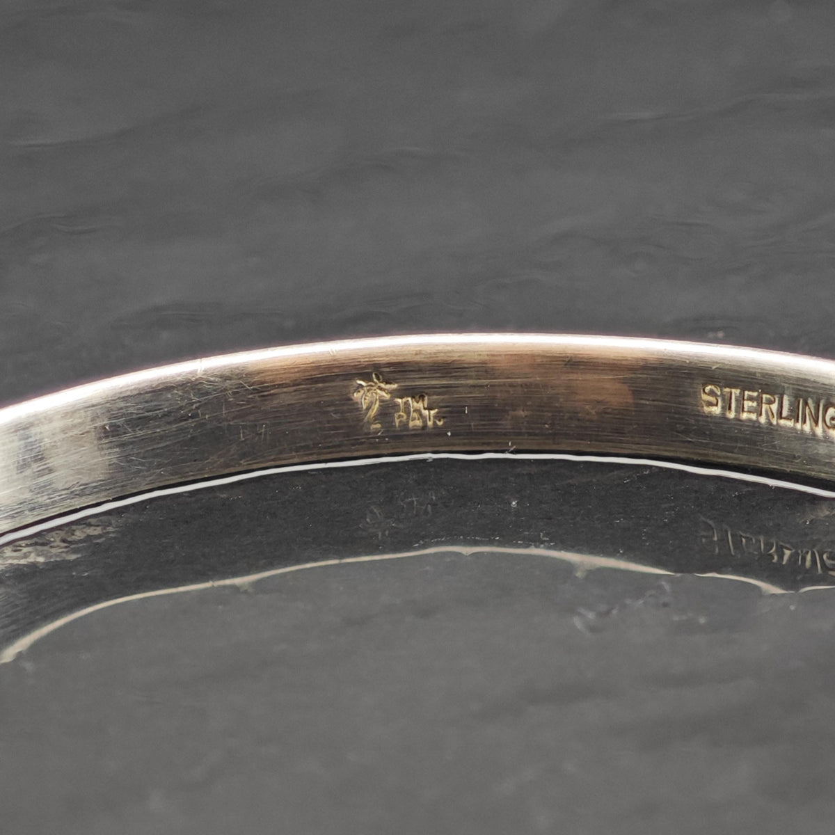 Hook 14k Gold Accent Sterling Silver Cuff Sz 6 3/4" BR3152