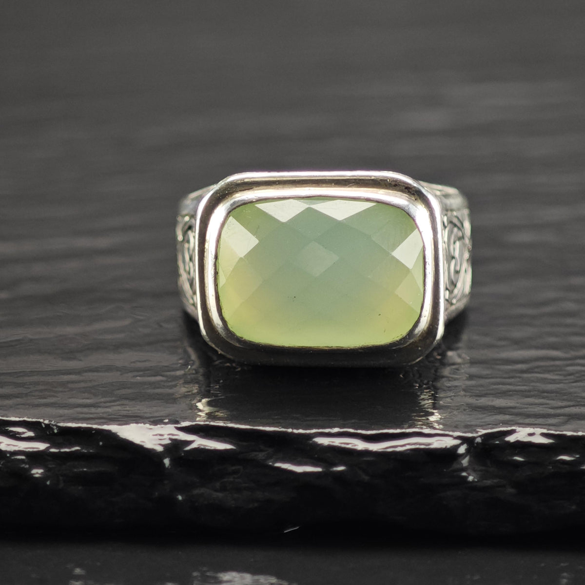 Fusion Chalcedony Sterling Silver Ring Sz 7 R6846