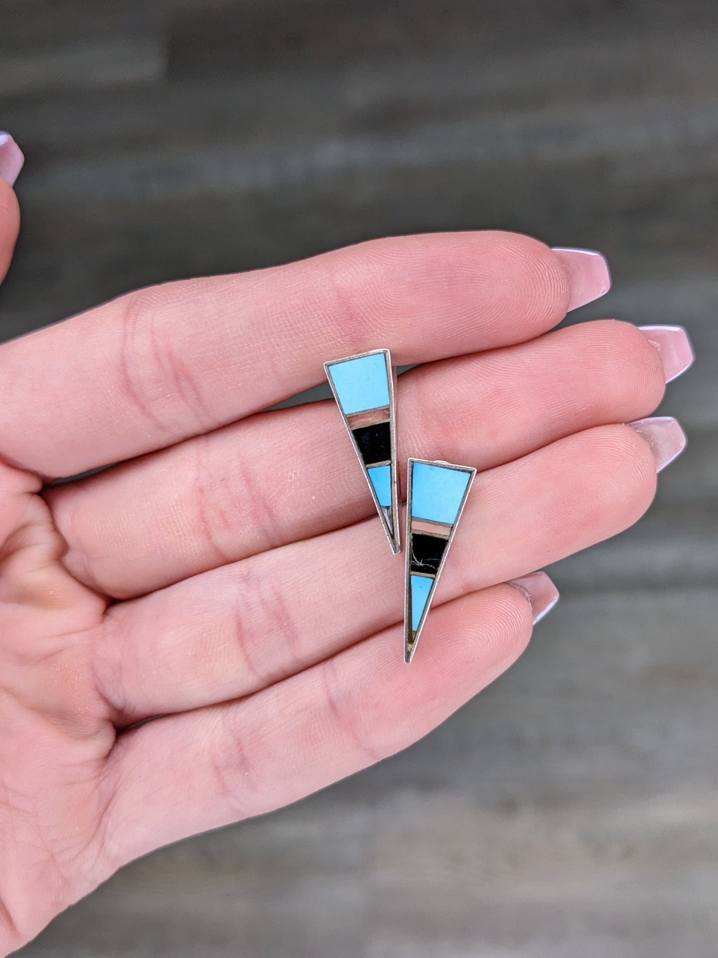 Southwest Sterling Silver Stud Earrings