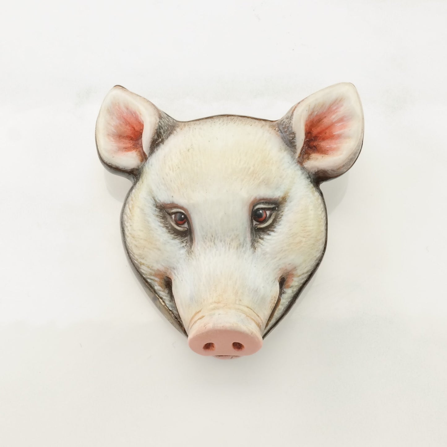 Sergio Bustamante Sterling Silver Brooch Pendant Pig's Head