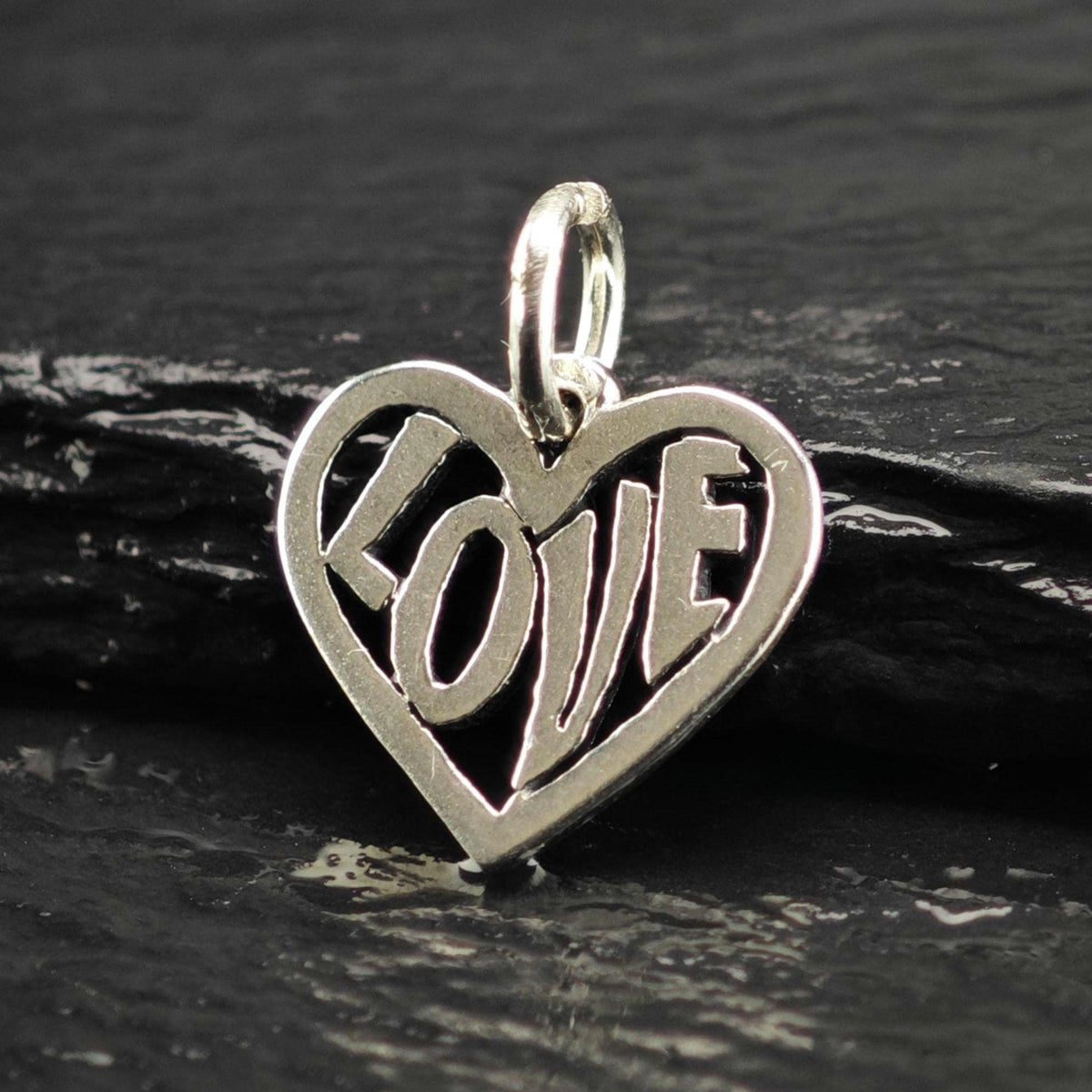 Vintage James Avery Sterling Silver Love Heart Charm P3174