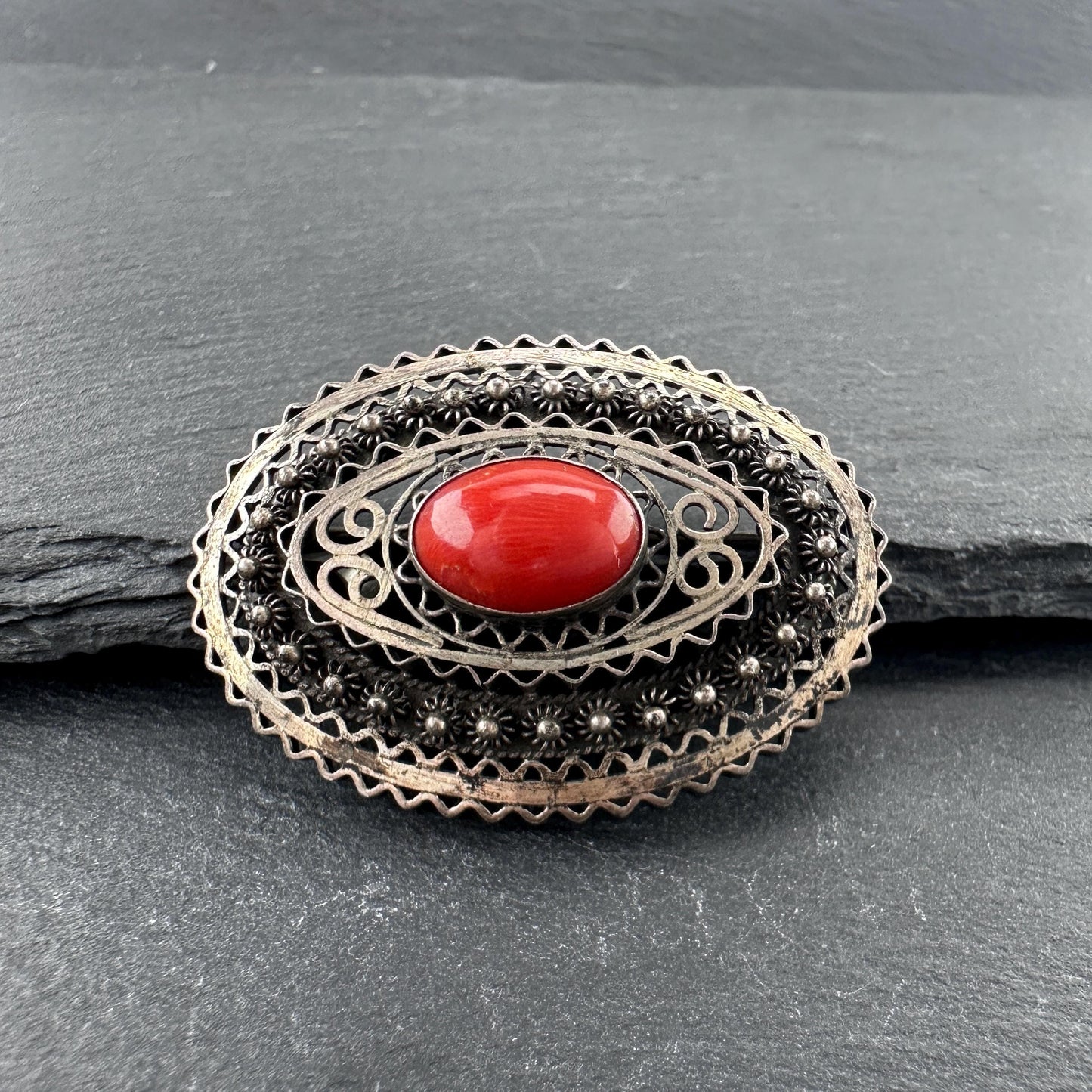 Vintage Mid Century Brooch/Pendant Sterling Silver
