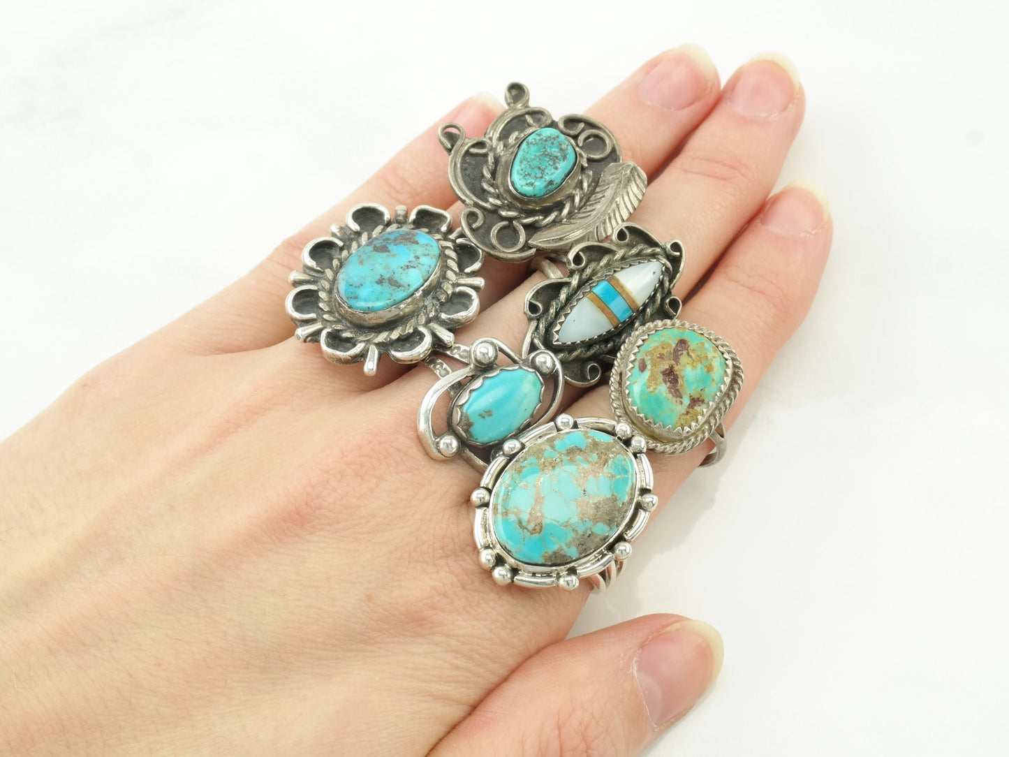 Choice Southwest Sterling Silver Turquoise Size 6 Ring