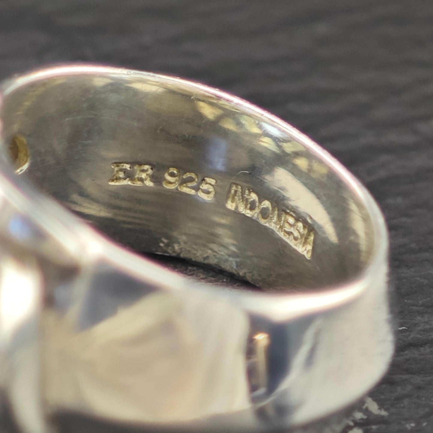 Indonesia Floral Topaz Ring Sterling Silver