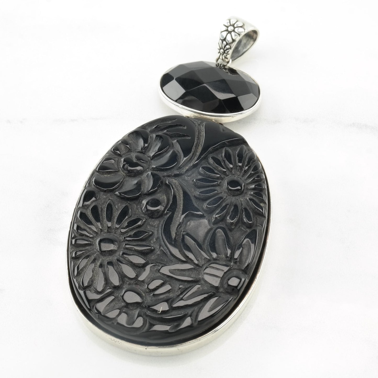 Vintage AKR Large Silver Pendant Sterling