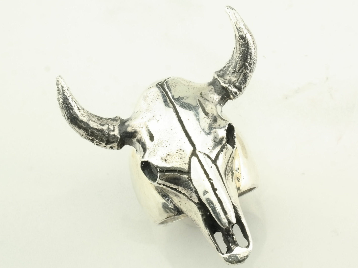 Vintage Sterling Silver Longhorn Statement Ring