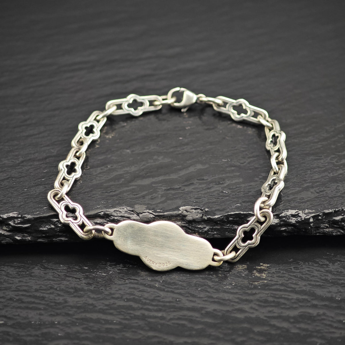 Vintage James Avery Medical Alert Sterling Silver Bracelet Sz 7" BR3162