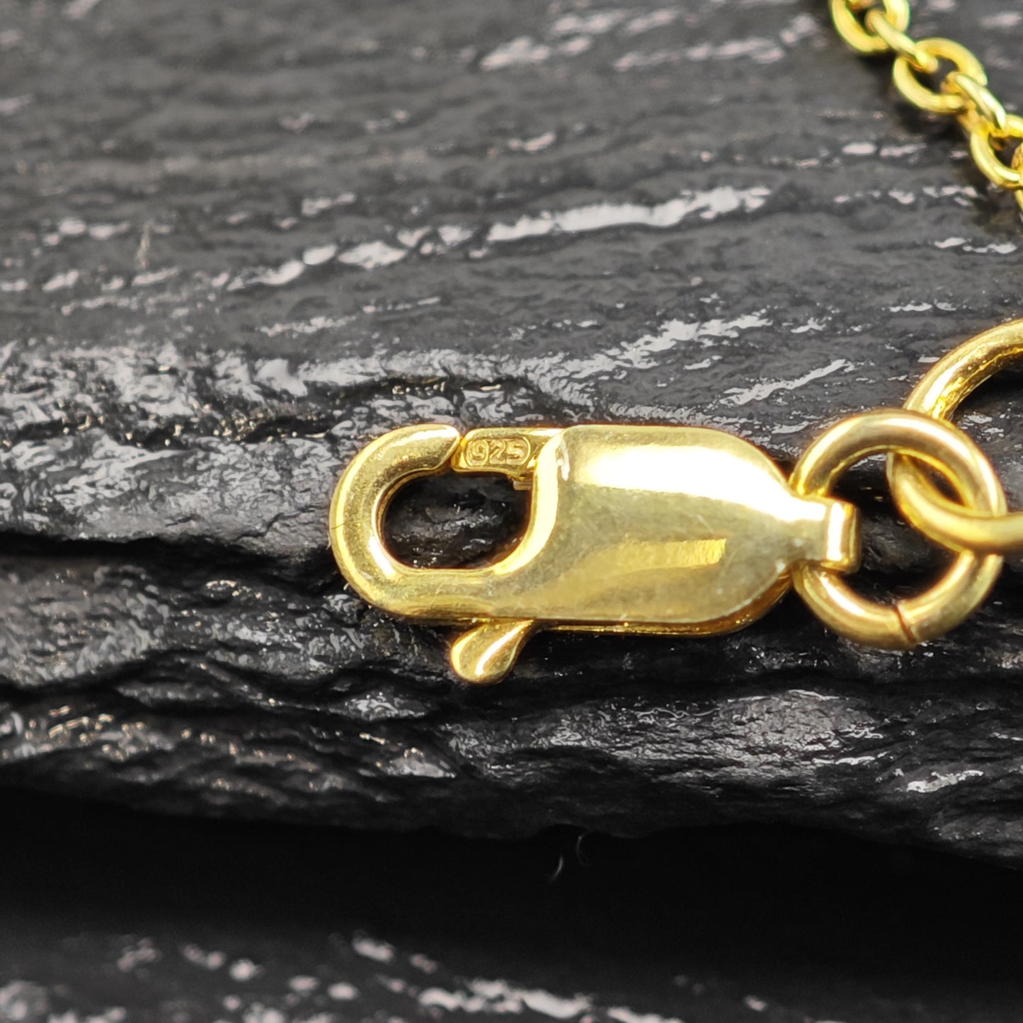 Gold Plated Link Chain Sterling Silver Necklace N2757