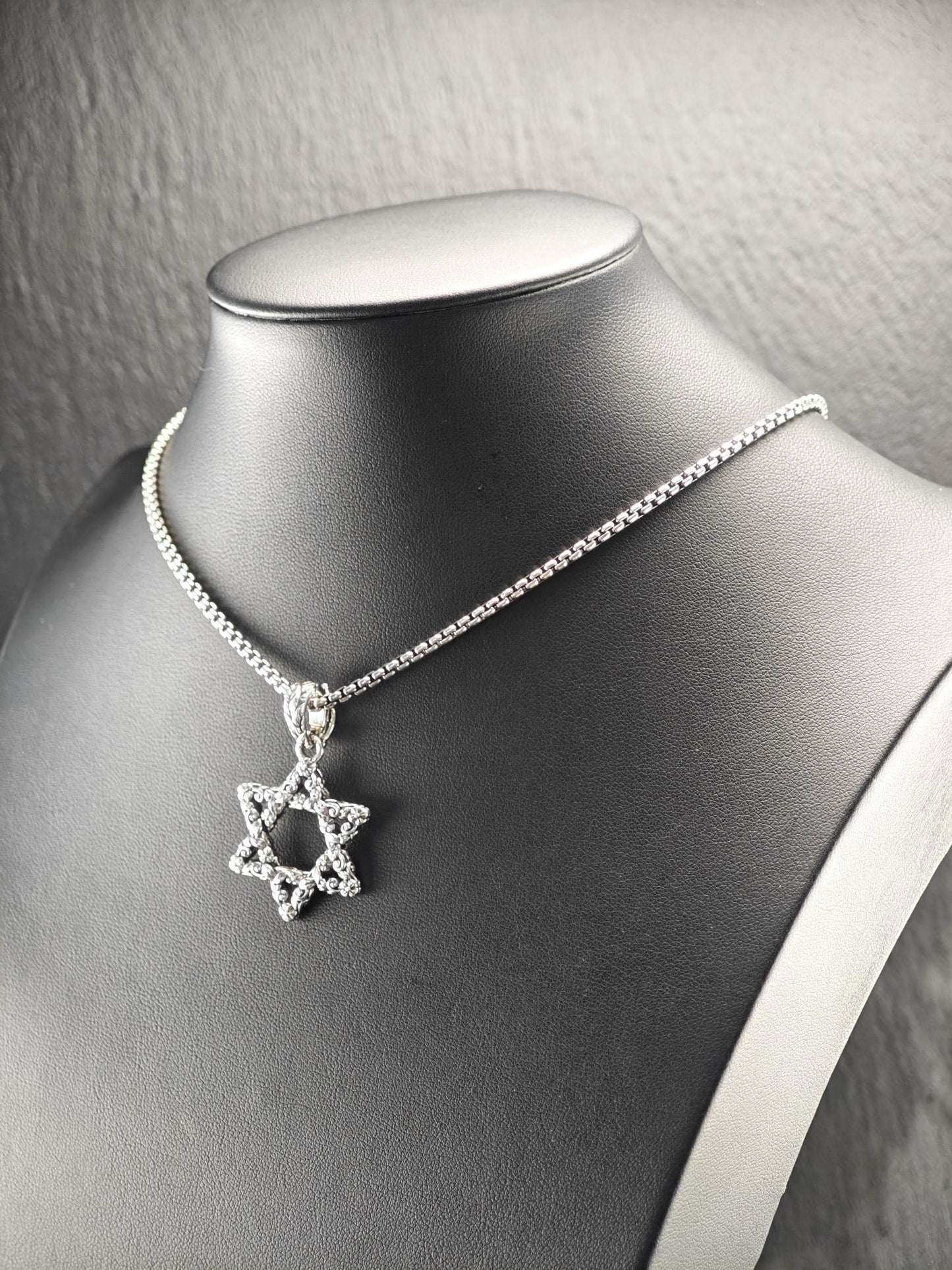 Jai Star of David Necklace Sterling Silver N2483