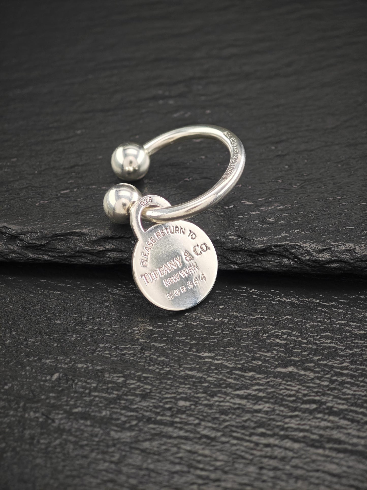 Vintage Bull Key Ring Tiffany & Co. Tag Unique Gift Sterling Silver