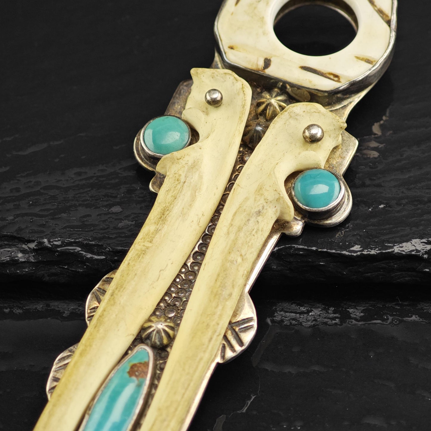 Turquoise Large Artifact by Melanie Deluca Sterling Silver