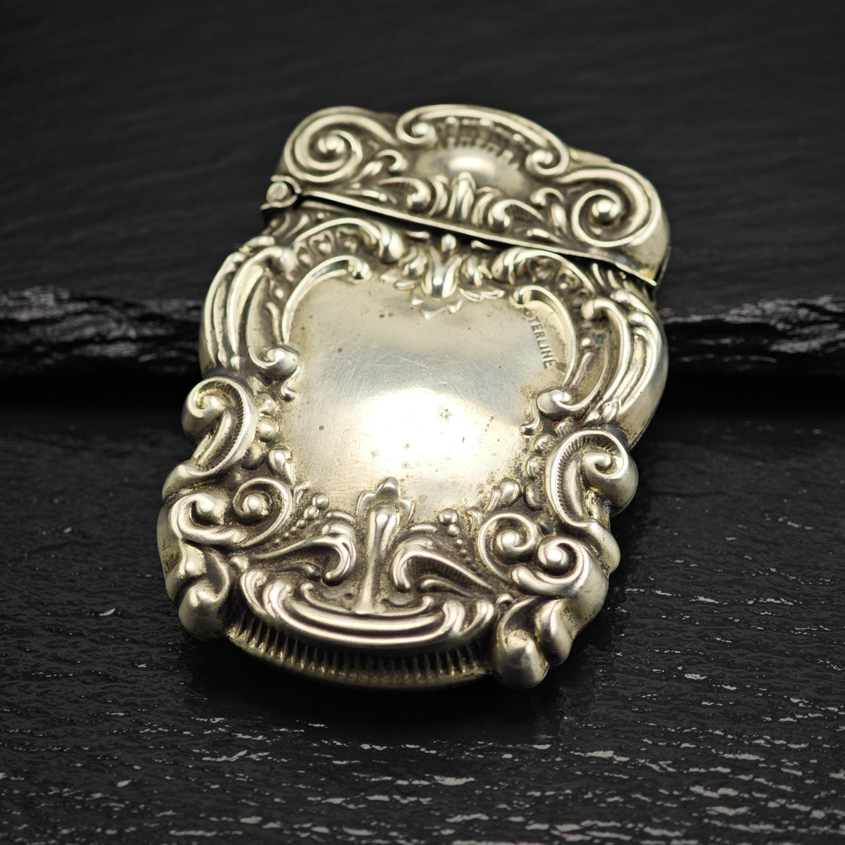 AS IS Art Nouveau Repousse Sterling Silver Match Case MISC0393