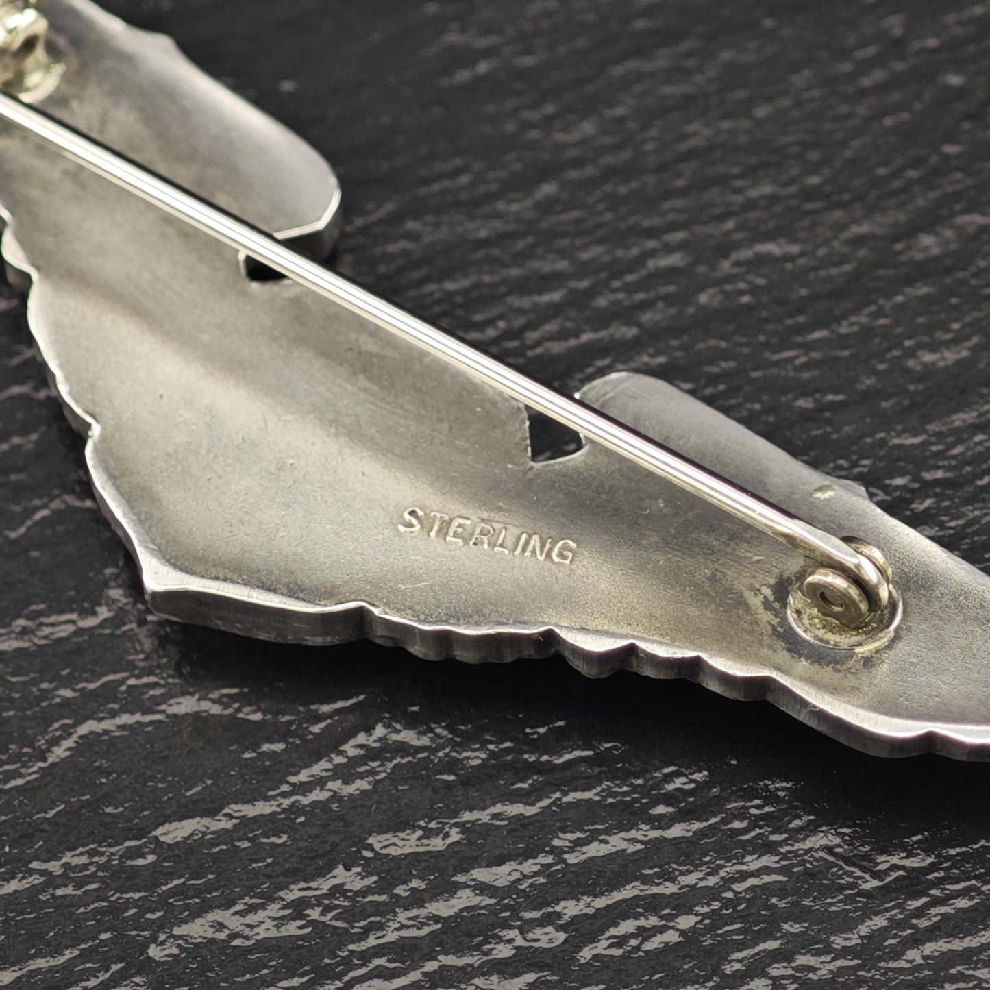 WW2 Sterling Silver Brooch, USAF Navigator Observer Wings