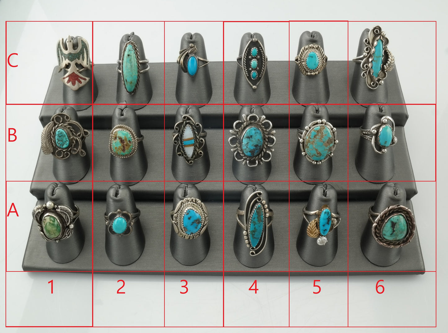 Choice Southwest Sterling Silver Turquoise Size 6 Ring