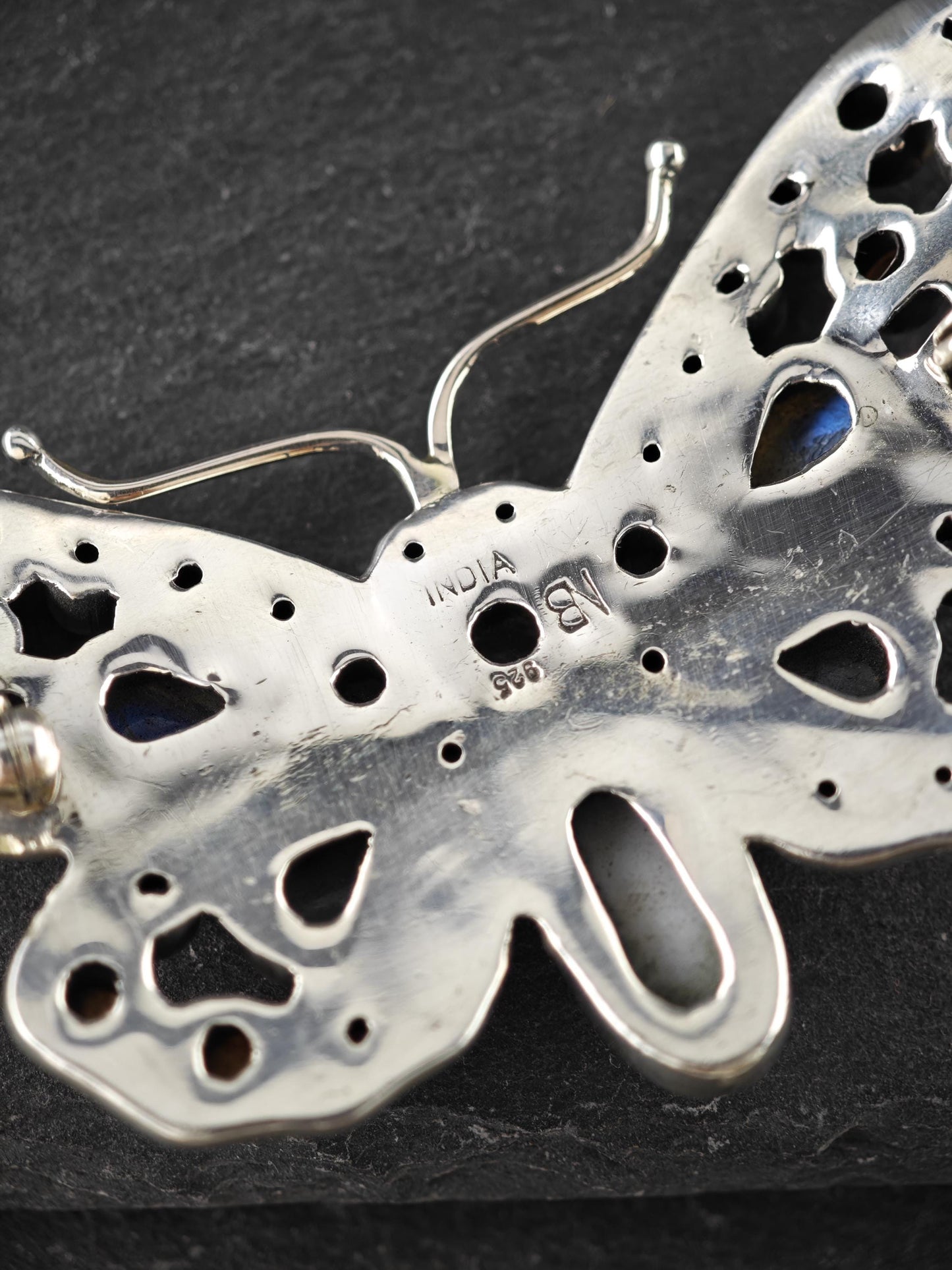 Vintage Nicky Butler Sterling Silver Butterfly Brooch