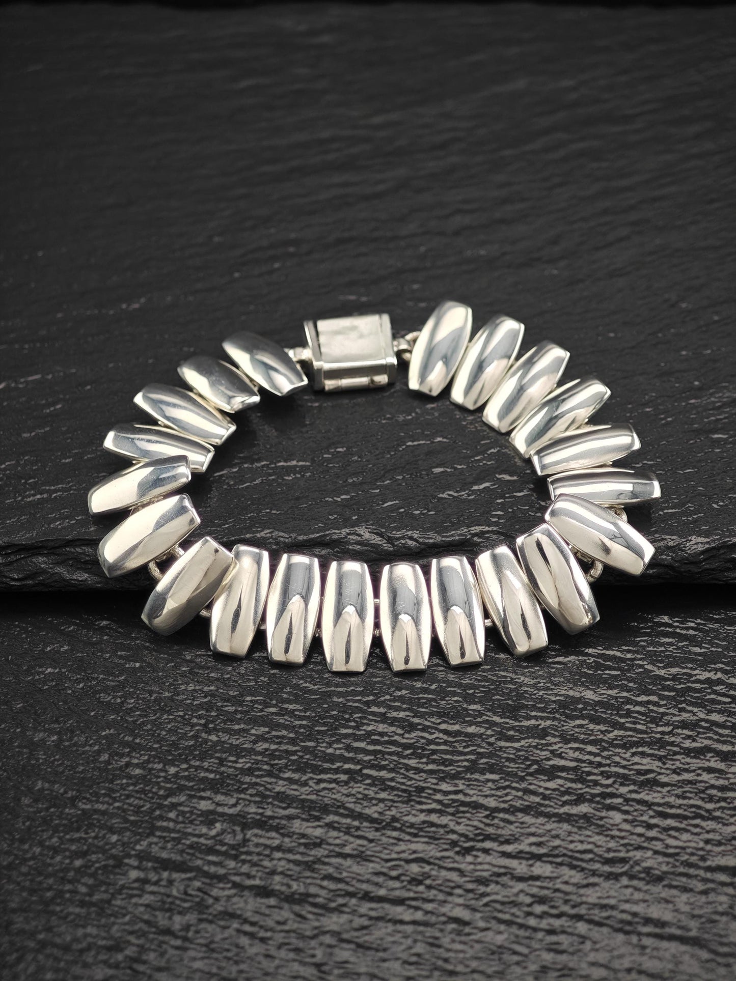 Vintage Taxco, Modernist Bracelet Sterling Silver