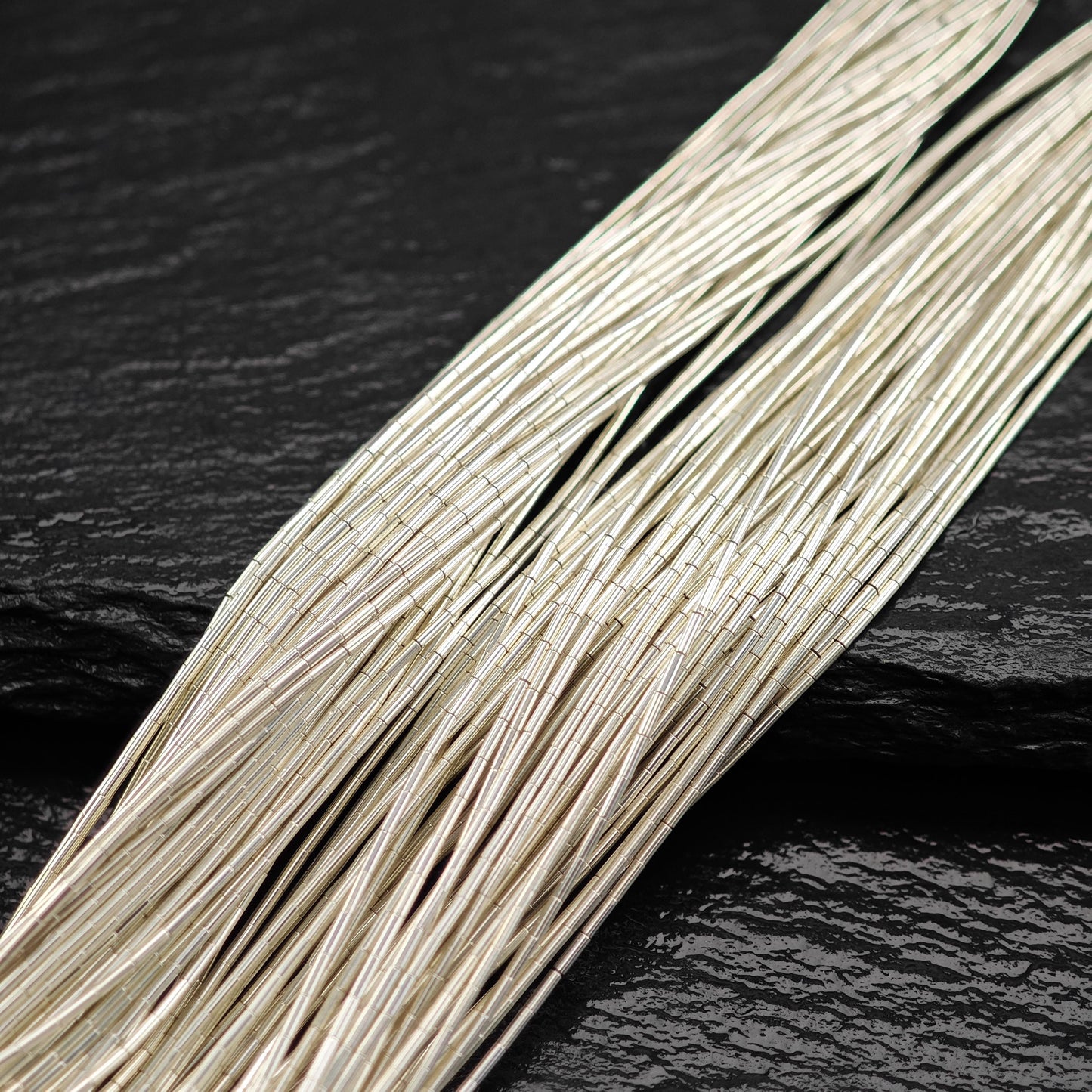 Sterling Liquid Silver 50 Strand 18 Inch Necklace N2555
