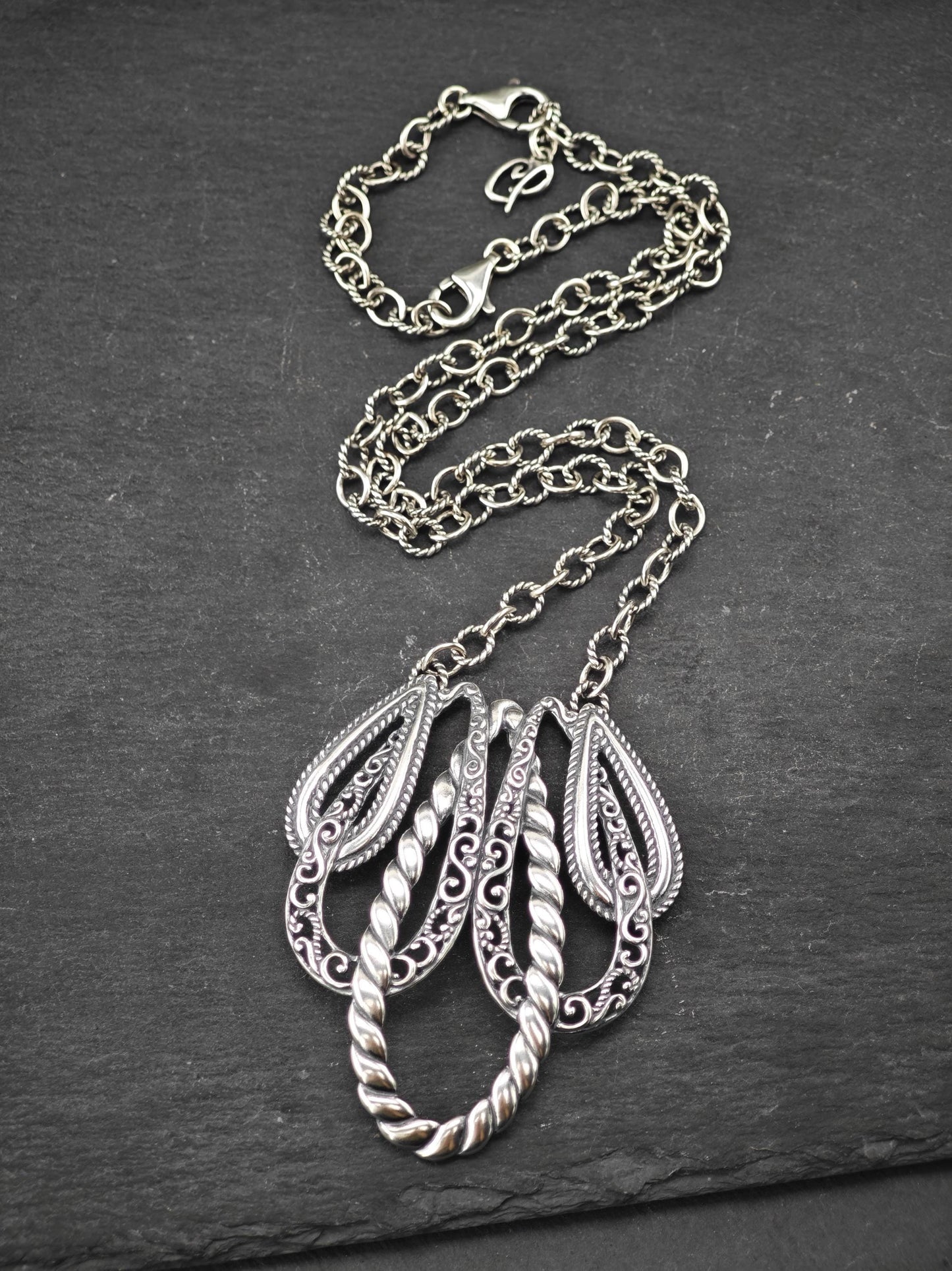Carolyn Pollack Sterling Silver Lasting Connections Necklace N2440