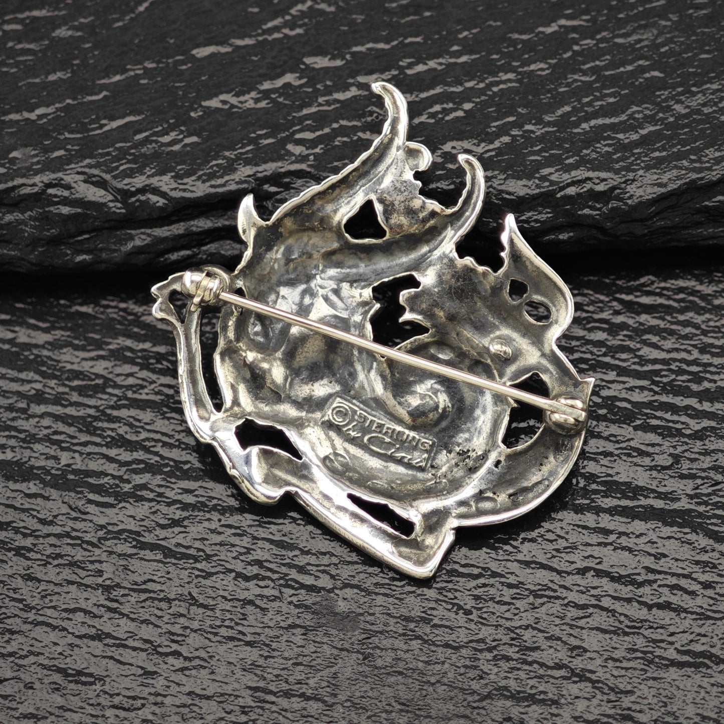 Cini Sterling Silver Brooch Capricorn Zodiac B2133