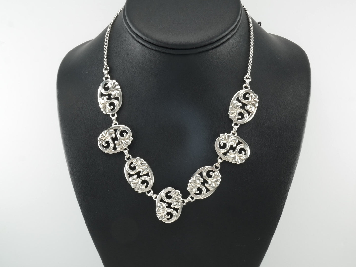 Sterling Silver Floral Necklace