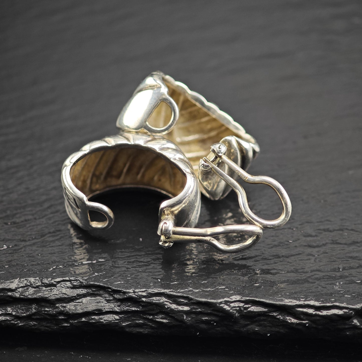 Black, Starr & Frost Clip On Sterling Silver Earrings ER3175
