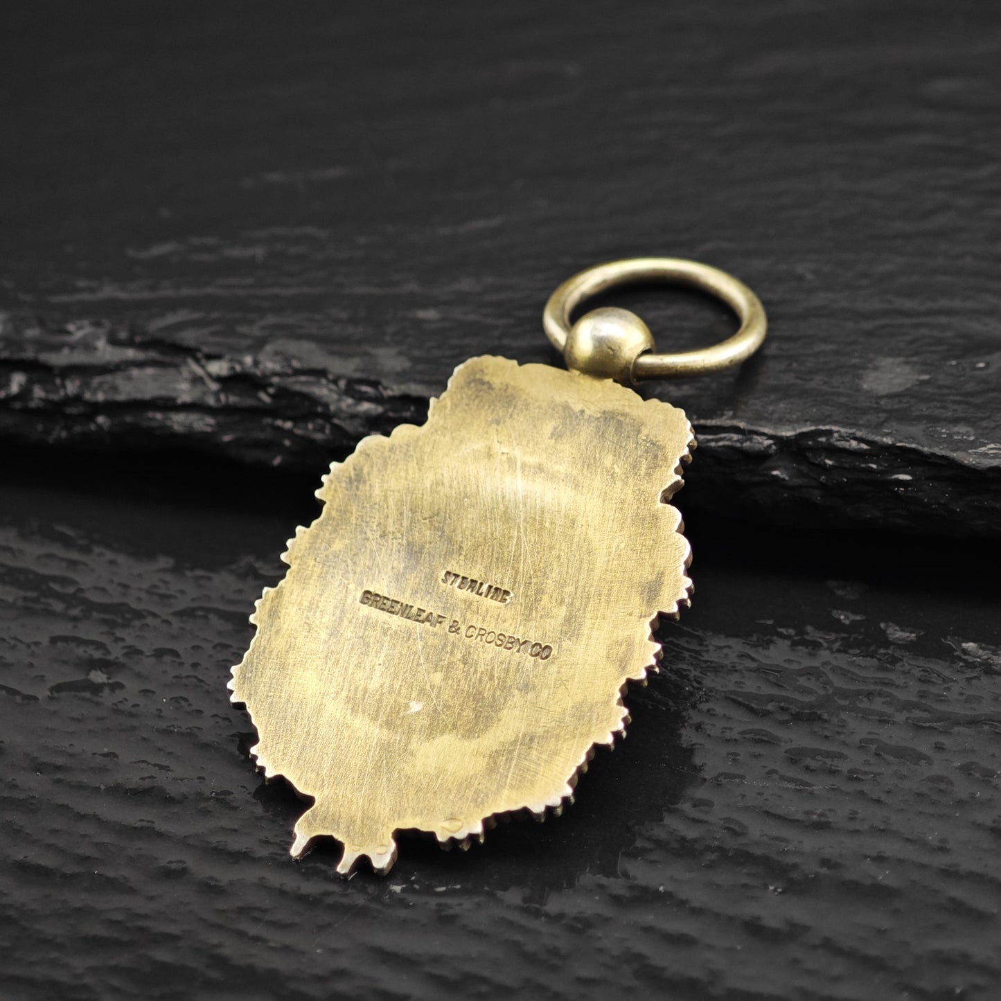 Antique Greenleaf & Crosby Co. Sterling Silver Fob P3066