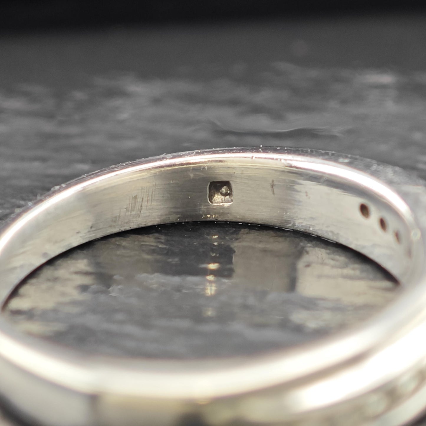 Sterling Silver 13 Diamond Band Ring Minimalist Style Size 7 R6182