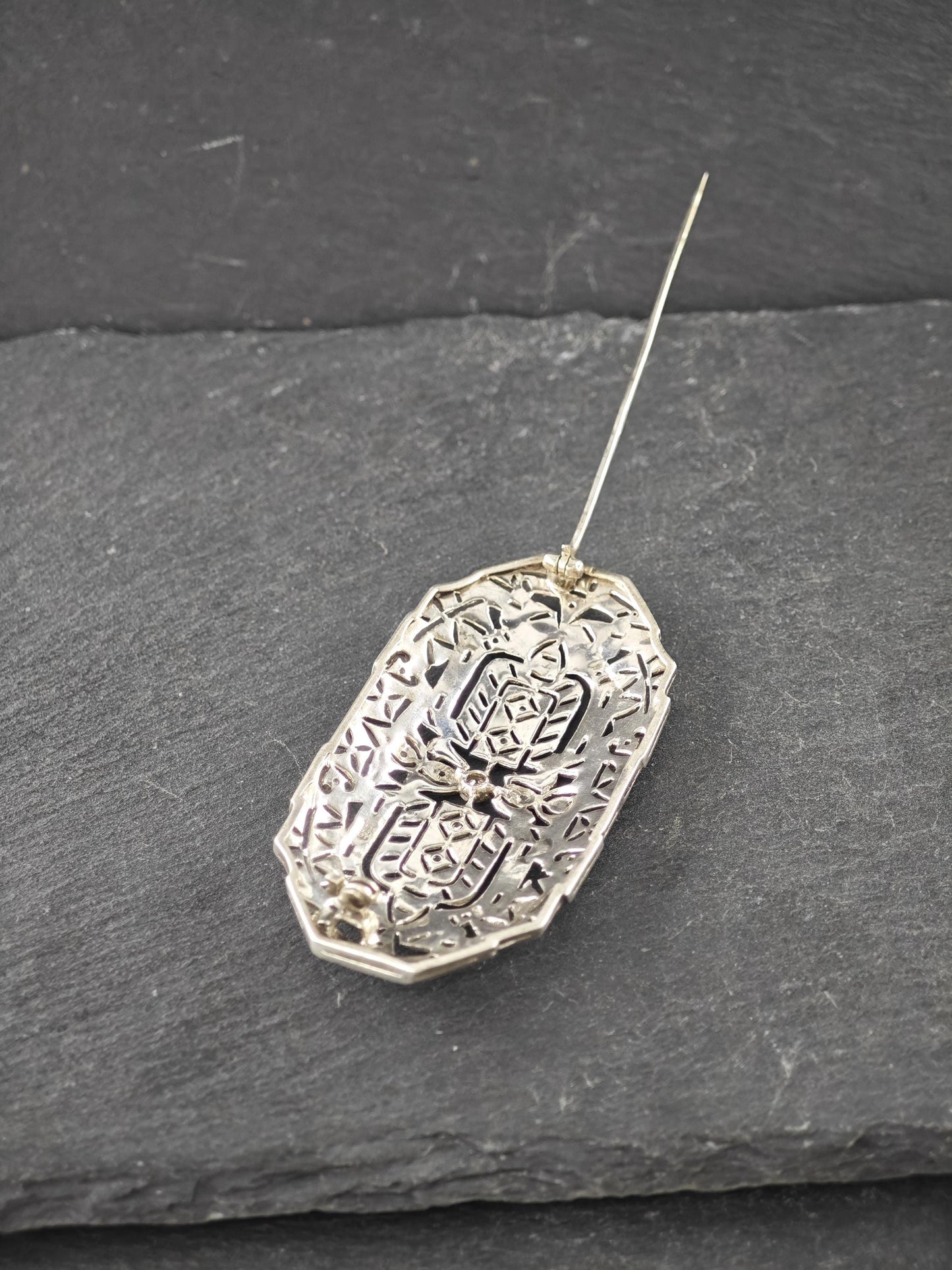 Vintage Art Deco Sterling Silver Brooch