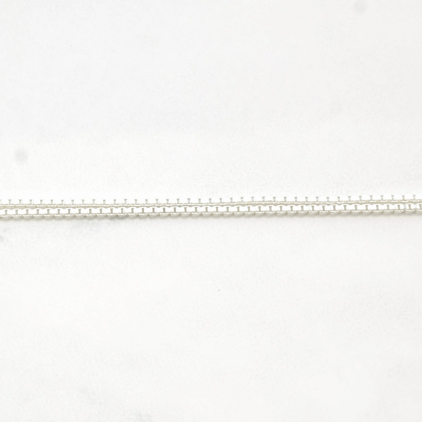 1mm 18 inch Box Chain Sterling Silver Italy