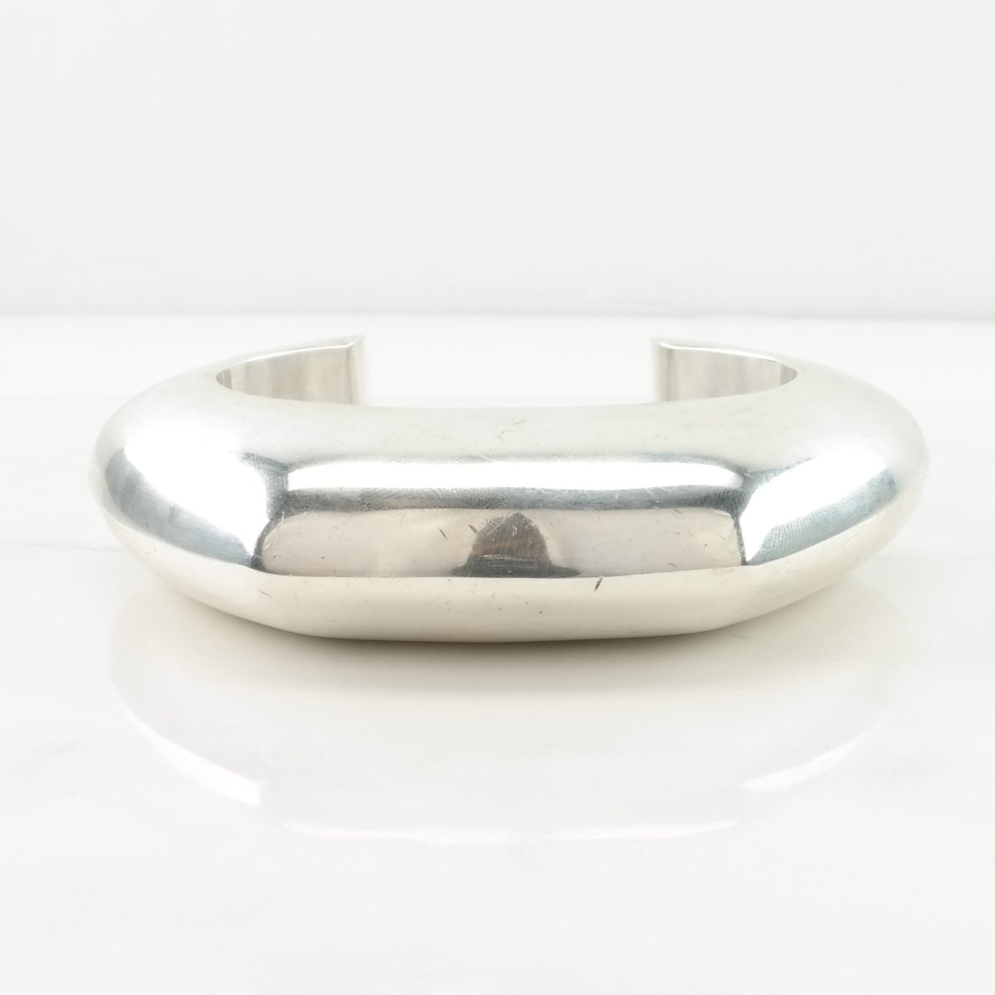 Tiffany & Co Sterling Silver Cuff Bracelet Wide Band Hollow