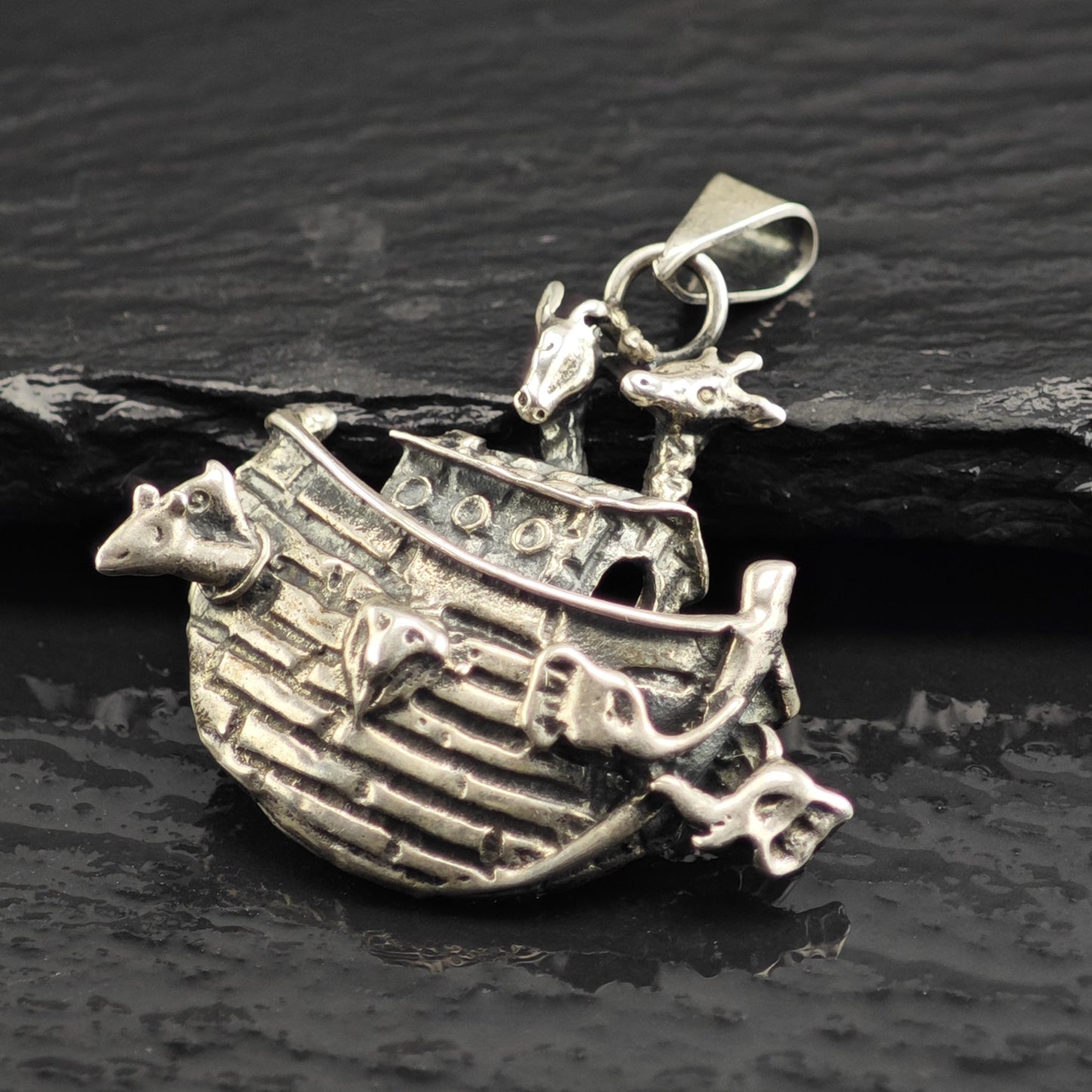 Noah's Ark Sterling Silver Pendant P3044