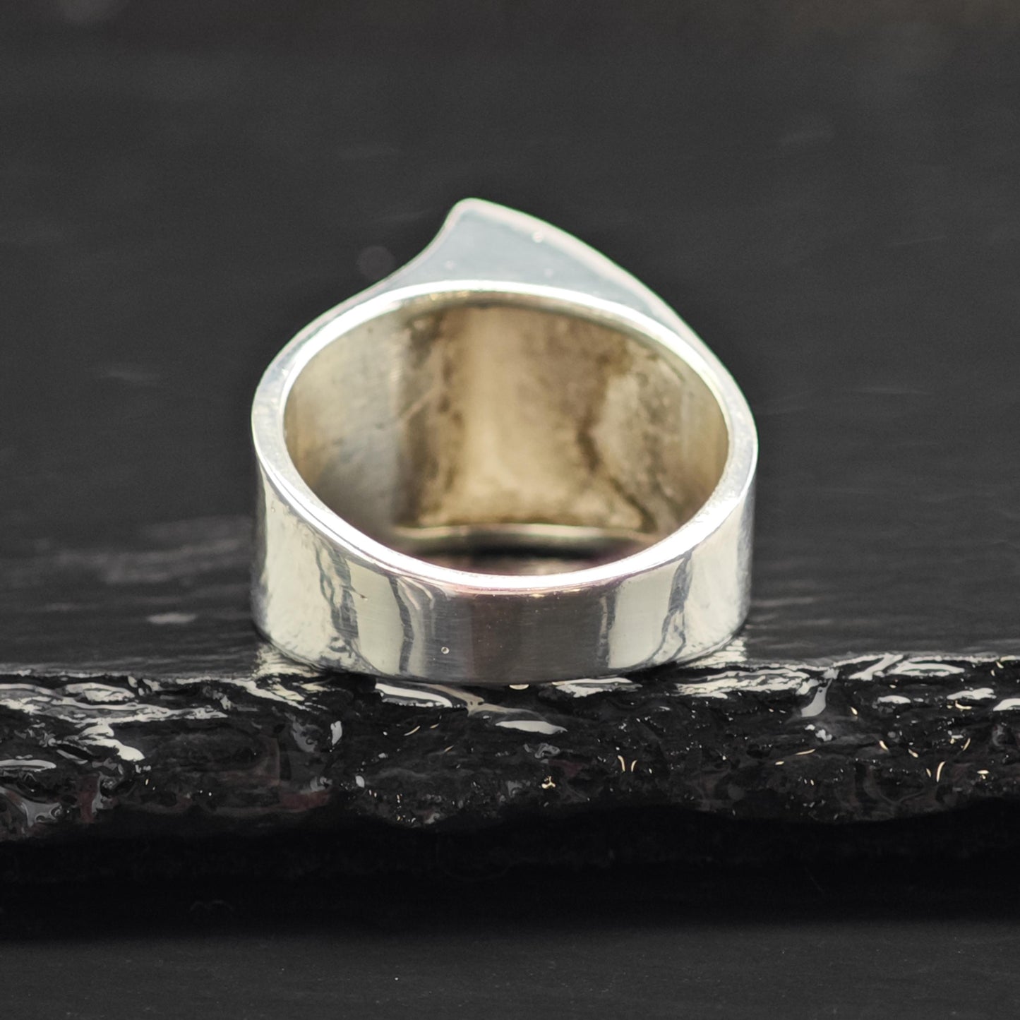 FROM Abstract Sterling Silver Ring Sz 8 R6555