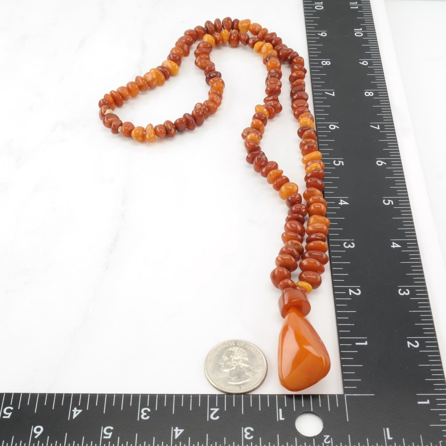 Antique Butterscotch, 31.4gm Necklace N2411