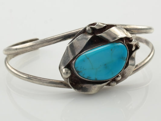 Sterling Silver Cuff Bracelet Turquoise