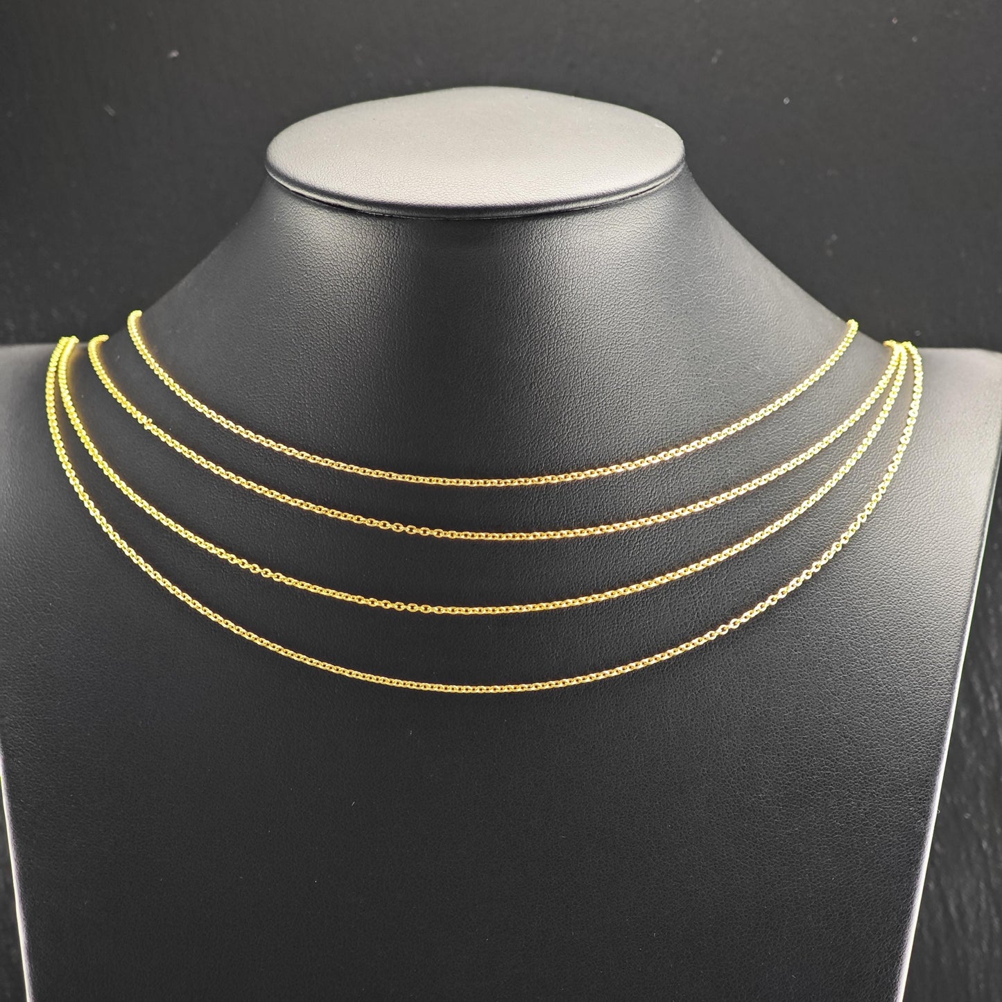Gold Plated Link Chain Sterling Silver Necklace N2757