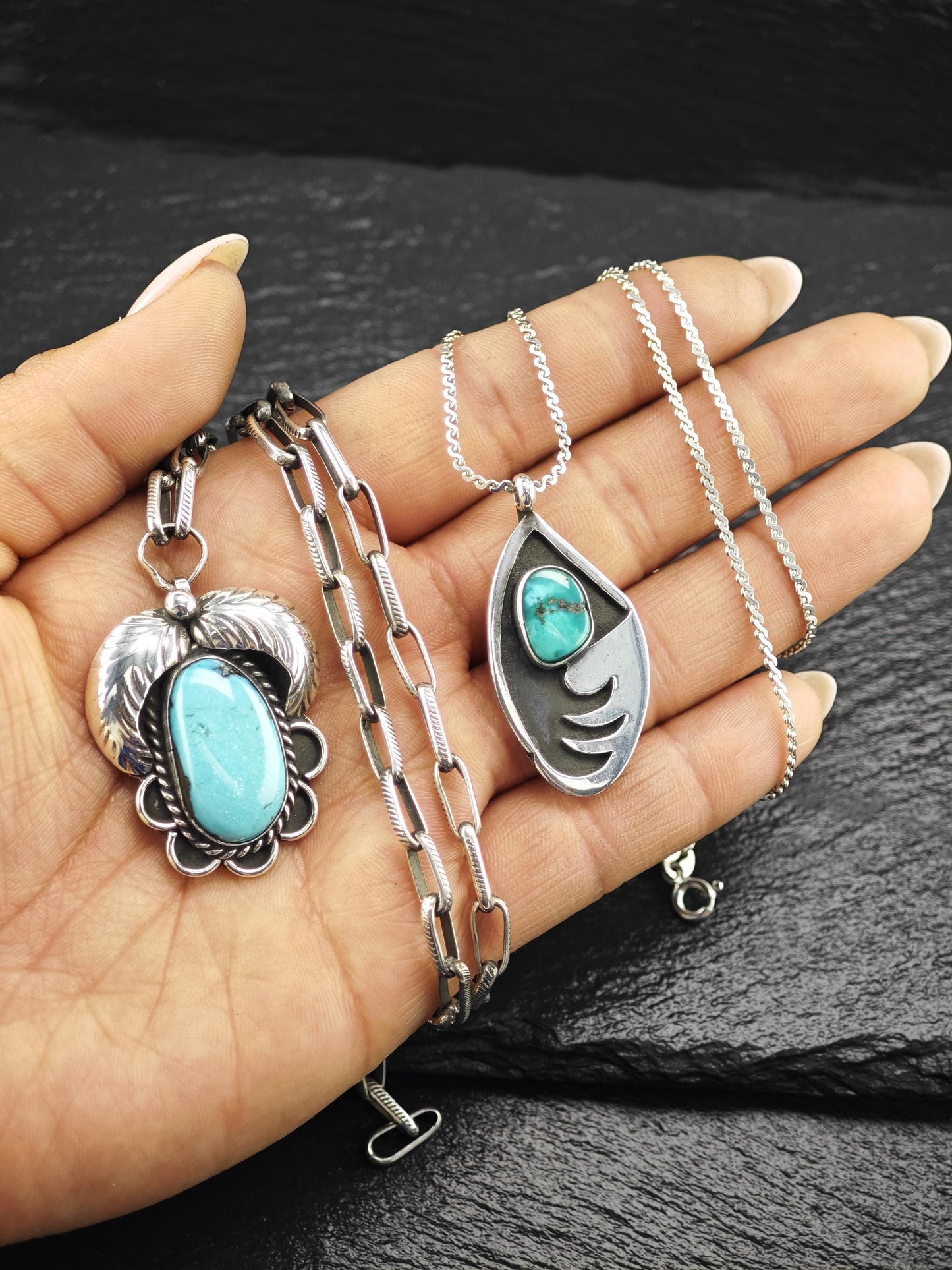 Choice of Turquoise Necklaces Sterling Silver N2492