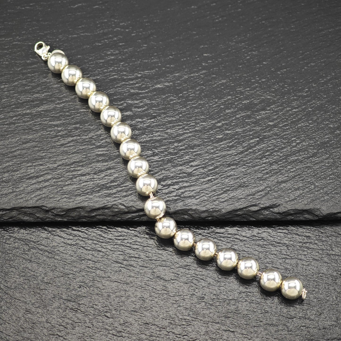 Tiffany & Co 10mm HardWear Ball Bracelet Sterling Silver Sz 6 1/4"