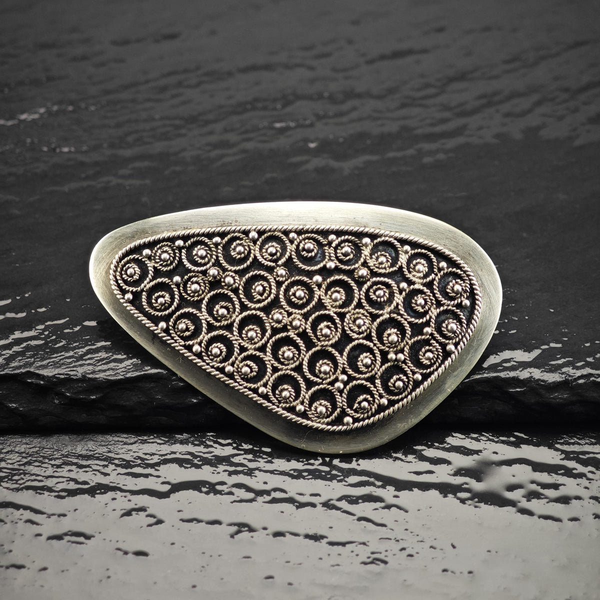 Filigree Sterling Silver Brooch/Pendant B2275