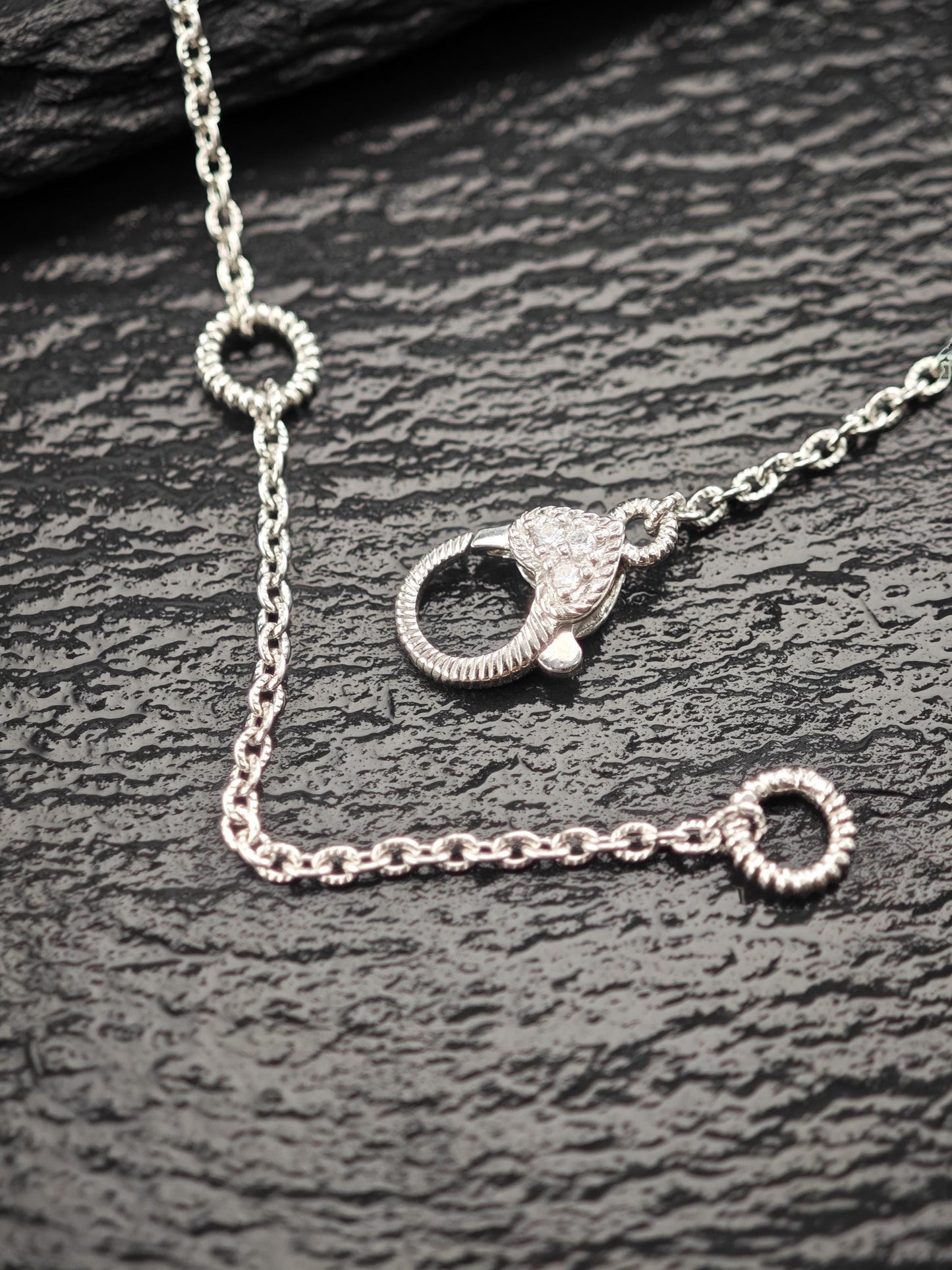 Judith Ripka DQCZ, Floral Necklace Sterling Silver N2525