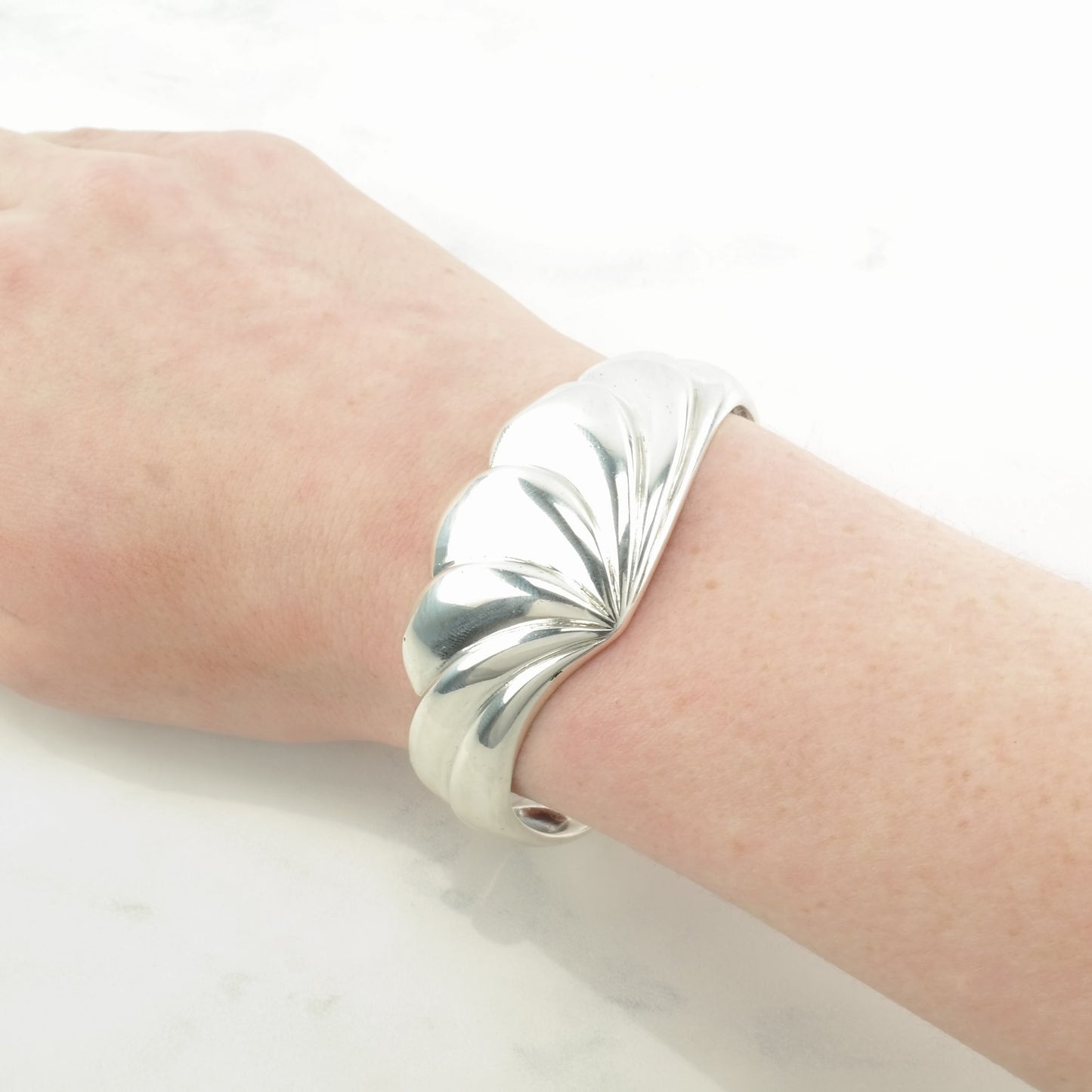 Kabana Sterling Silver Cuff Bracelet Wave