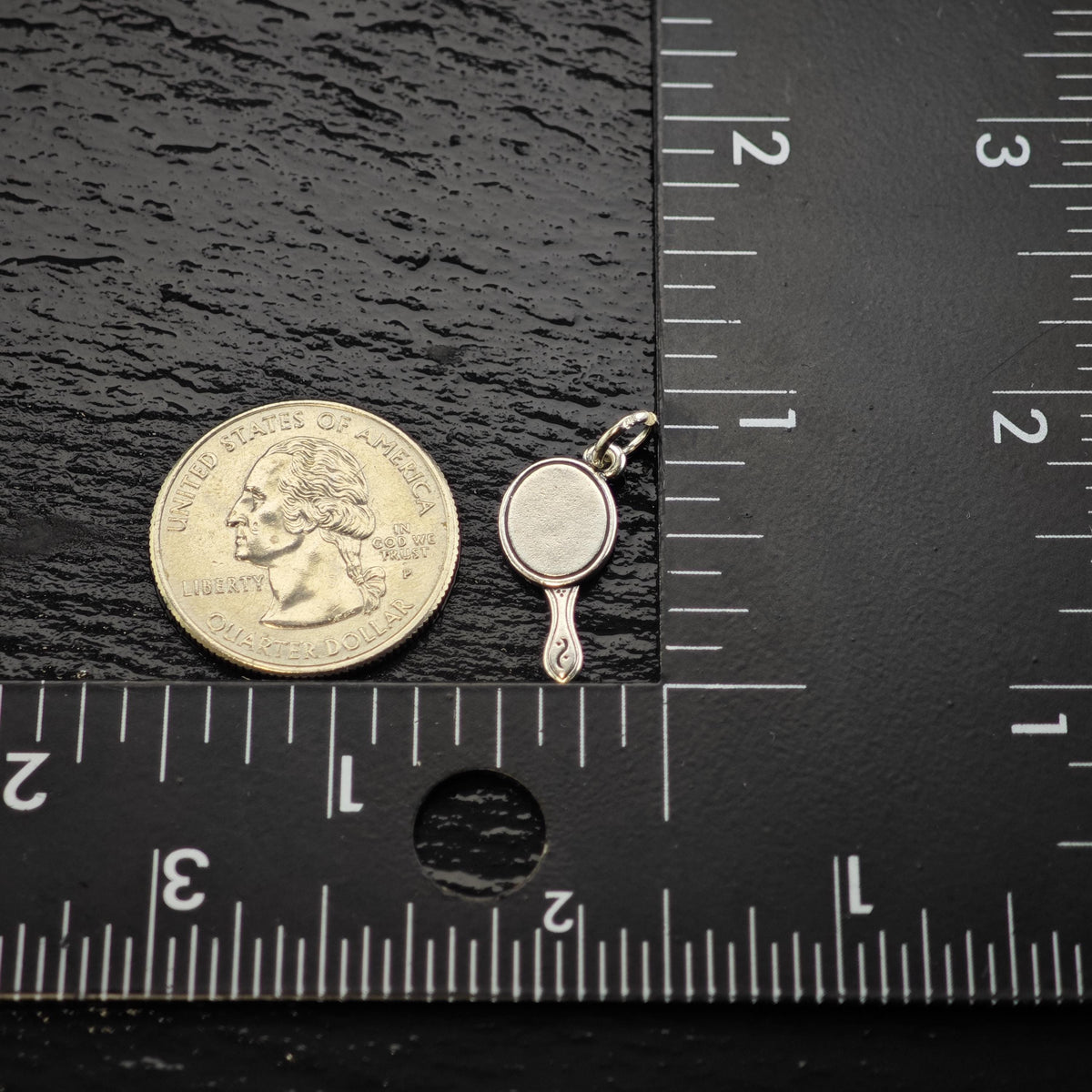 Vintage James Avery Sterling Silver Mirror Charm P3170